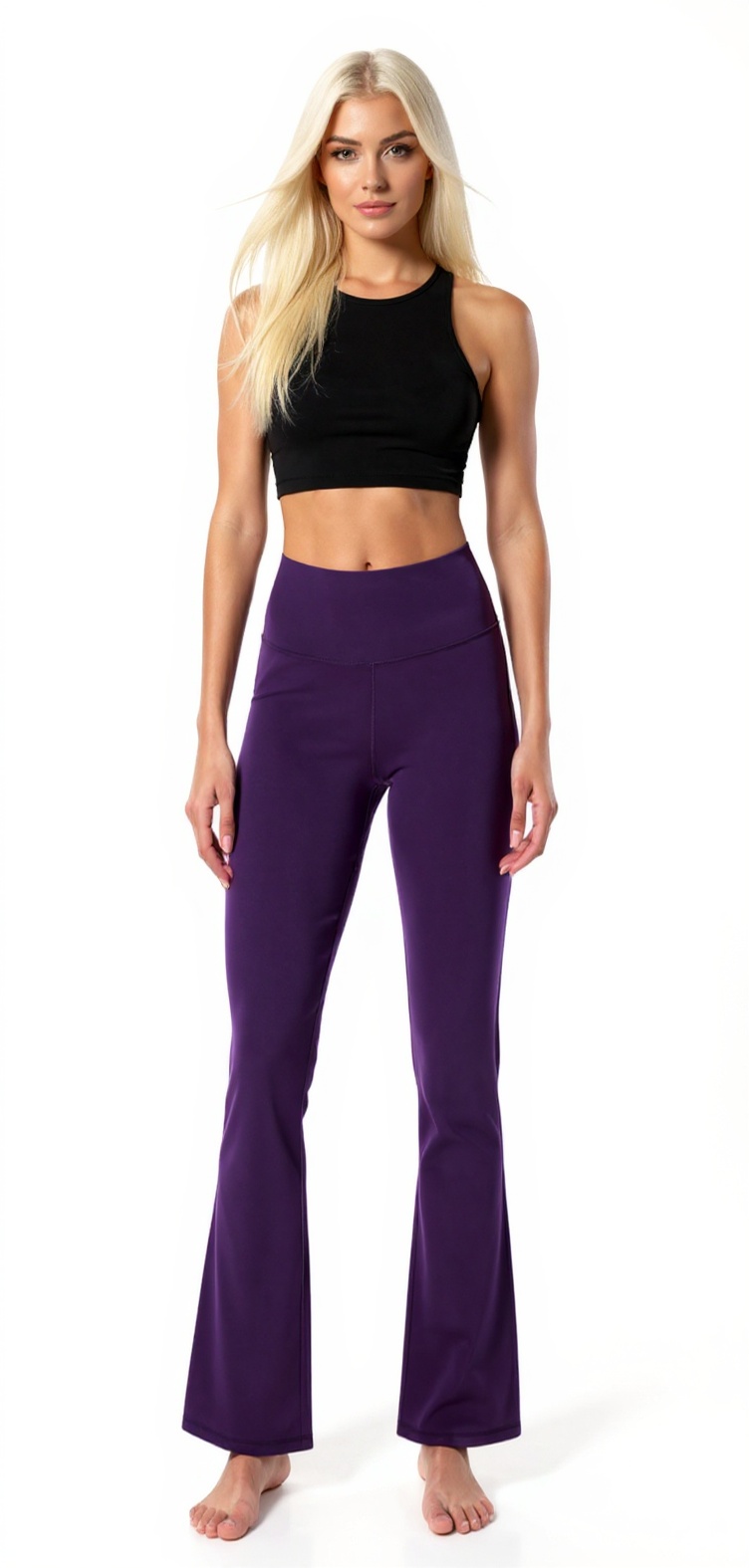 Bootcut Yoga Pants in Pansypurple — The Mom Life Edit style look